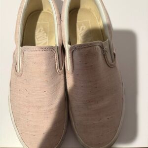 Vans Light Pink Slip-On Shoes